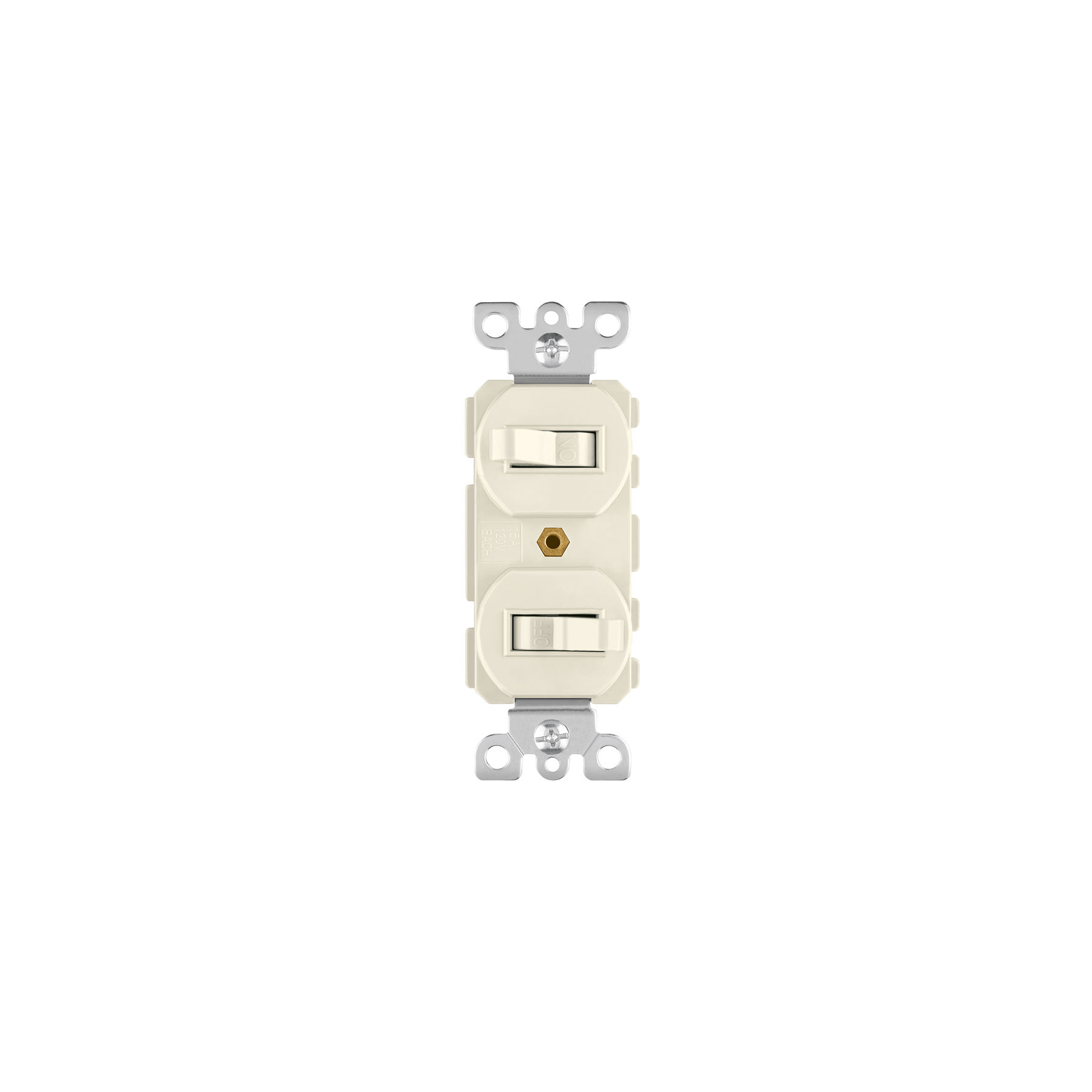 APDO-S Interruptor dúplex de palanca, Standard, marfil, VOLTECK Código: 46002