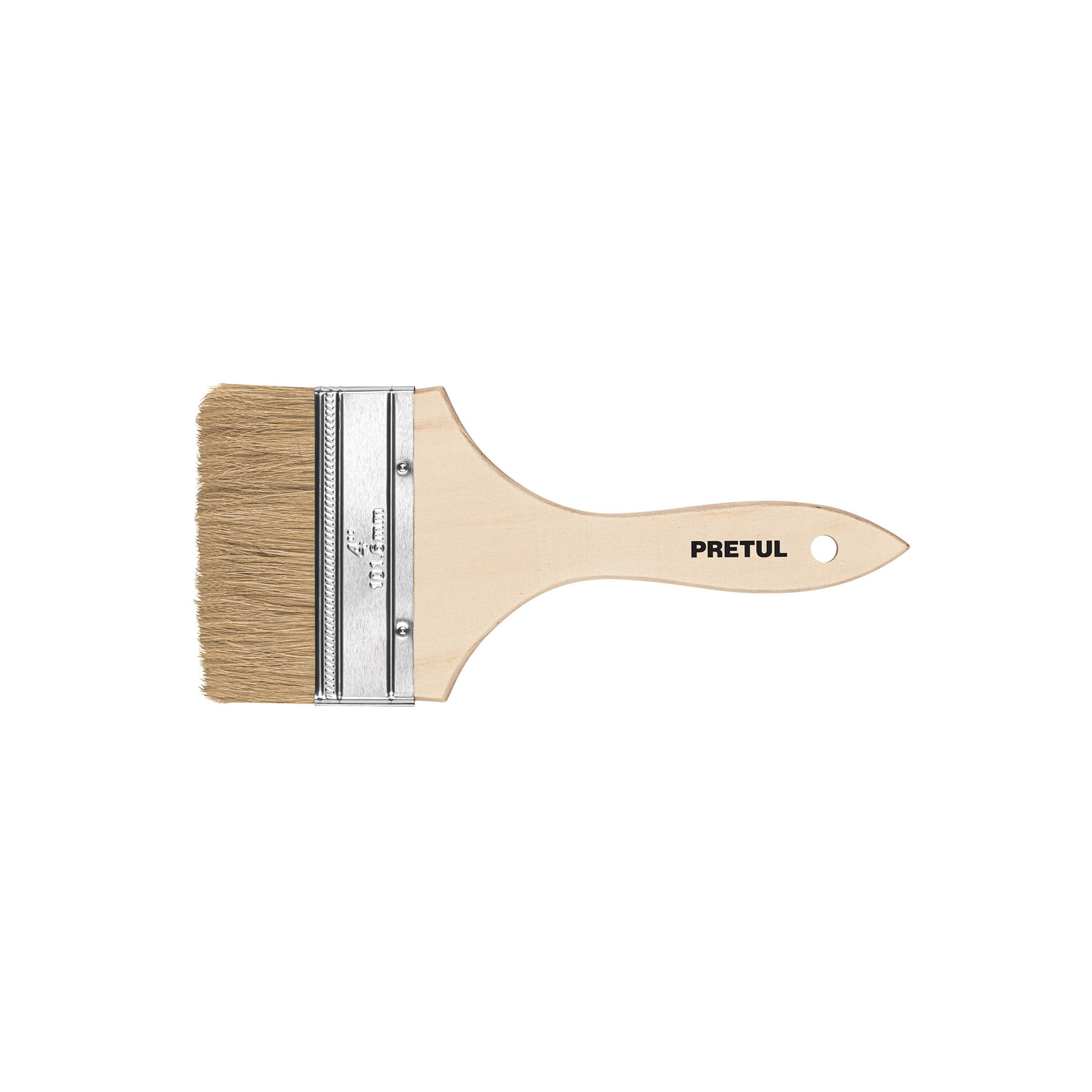 BRE-4 Brocha uso general de 4' con mango de madera, PRETUL Código:24476
