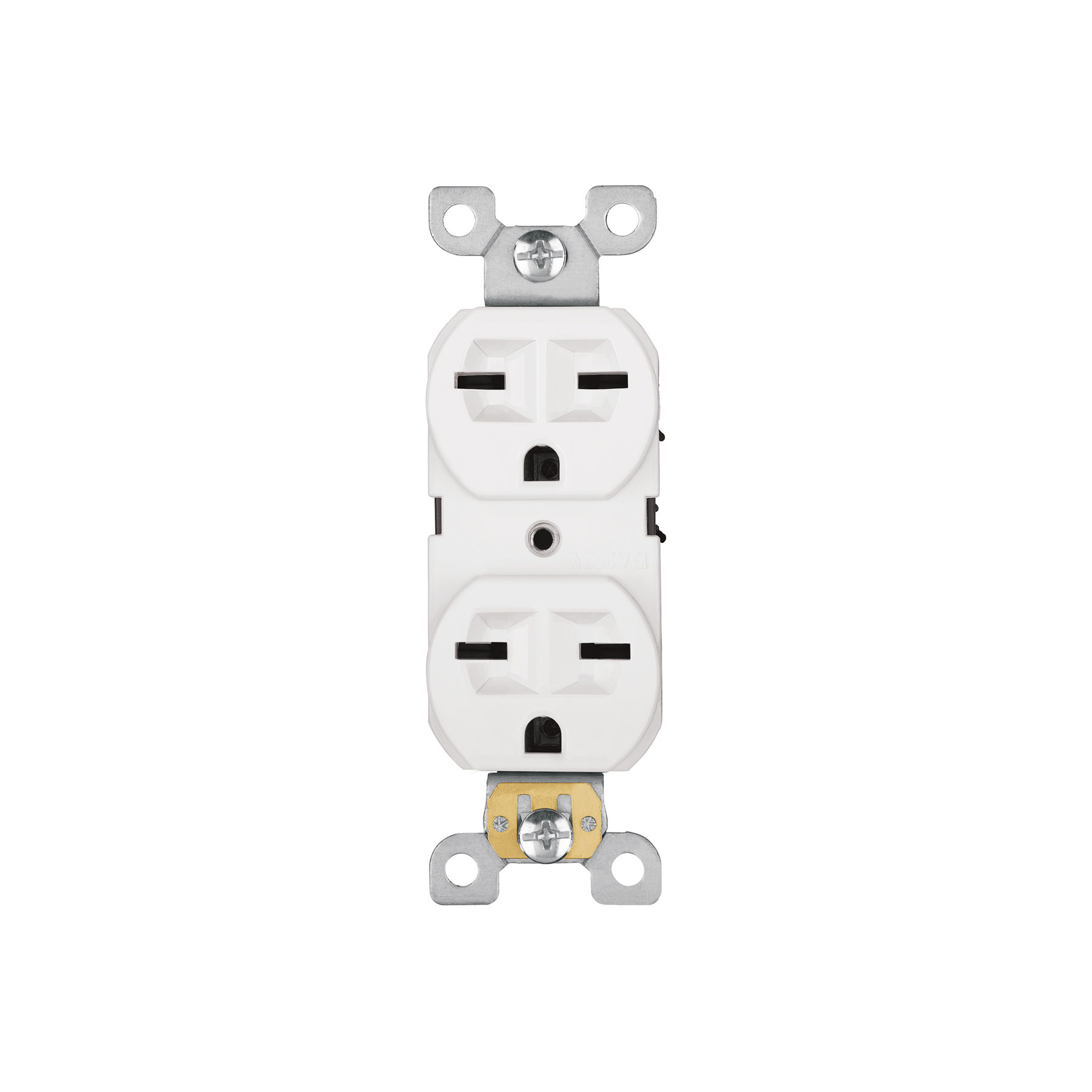 CODO-CHSB Contacto dúplex, cara de chino, Standard, blanco, VOLTECK Código:47722