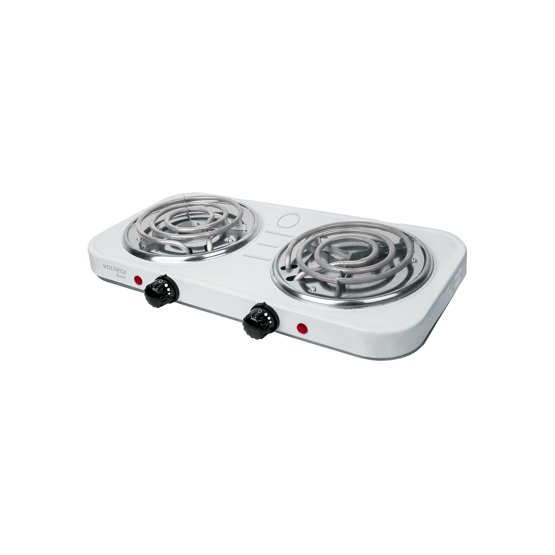 PAEL-2CP Parrilla eléctrica 2 quemadores en espiral, blanca, BASIC Código: 23032