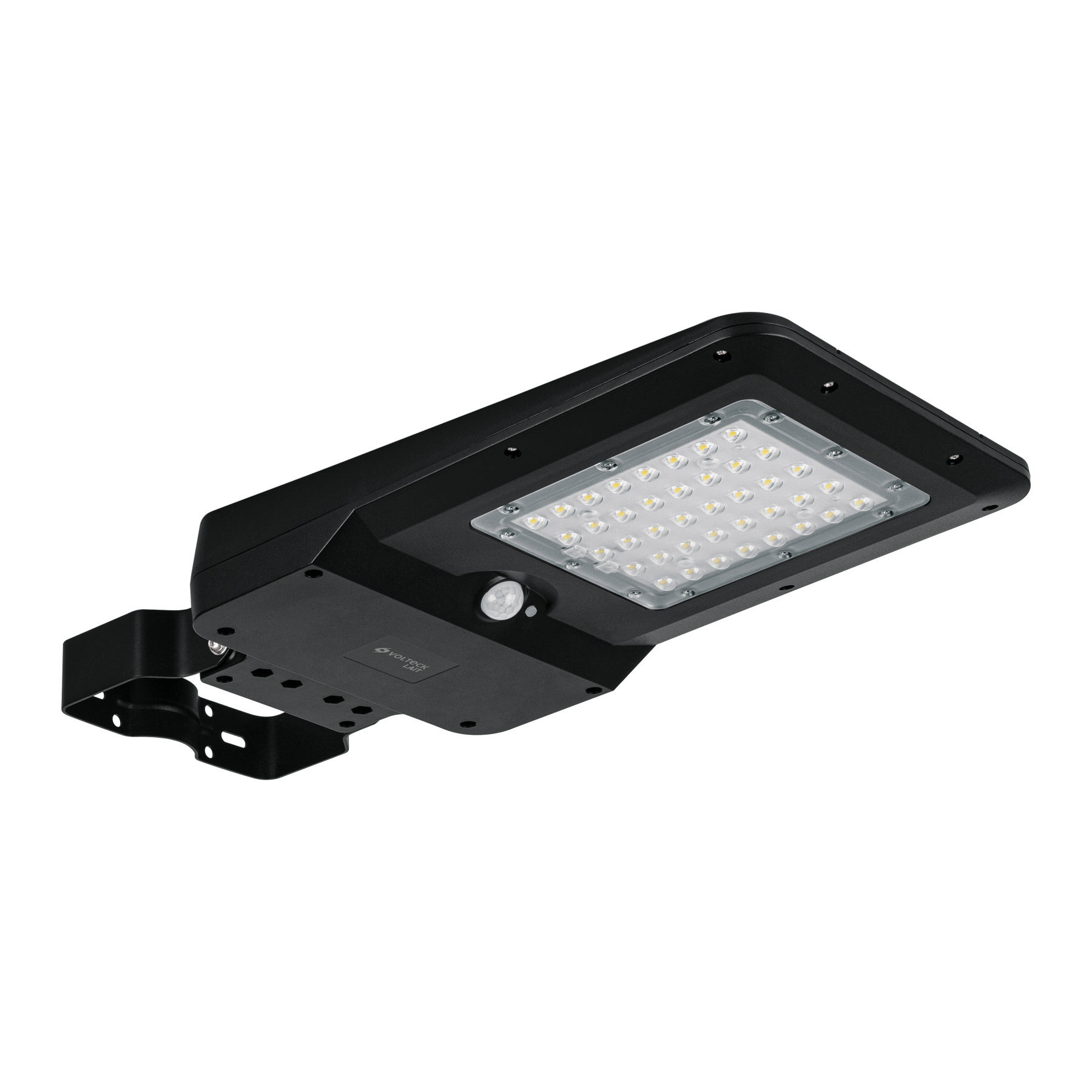 SUB-902L Luminario suburbano solar LED 15 W 6500 K con sensor de luz Cód: 46958