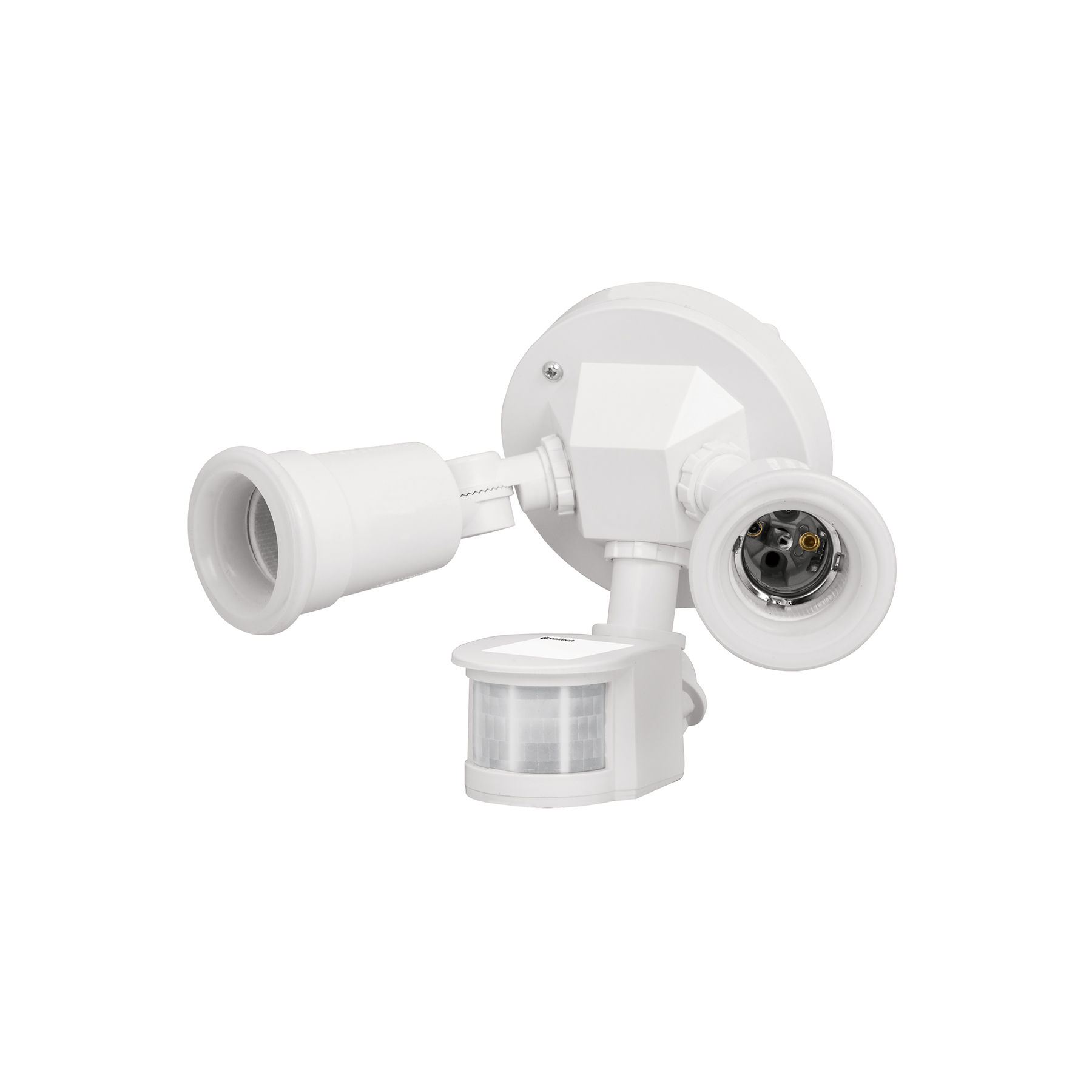 ARB-901S Arbotante blanco c/sensor movimiento, lámparas no incluidas Cód: 46480