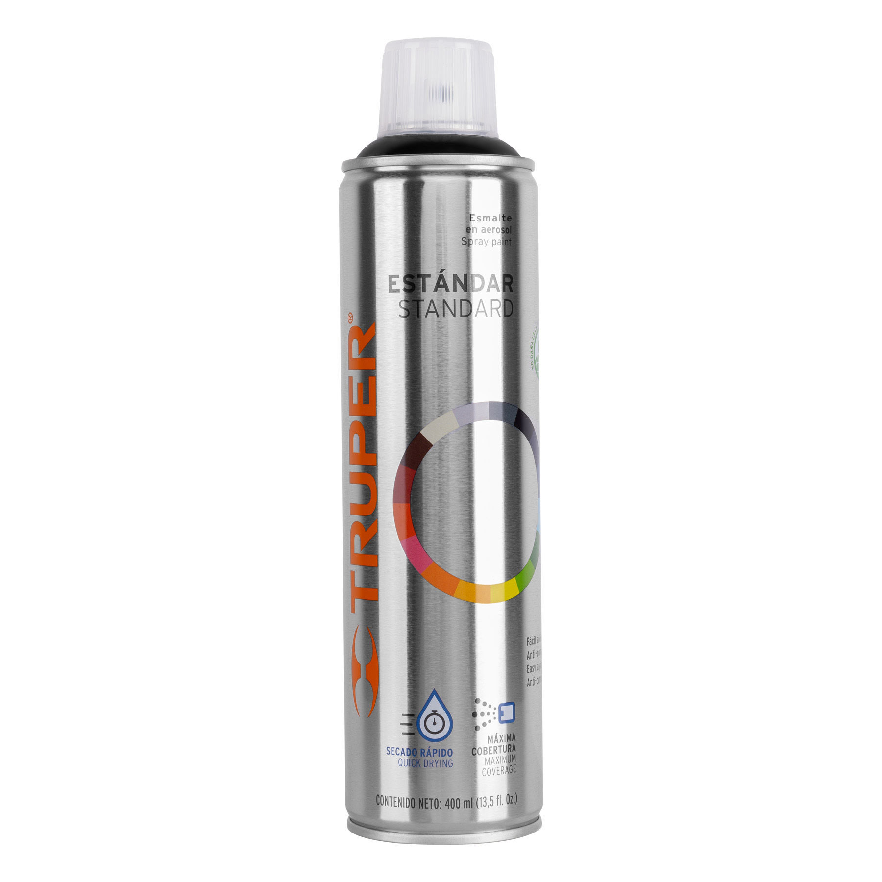 PA-NB Pintura en aerosol, negro brillante, bote esbelto, 400 ml Código:19031