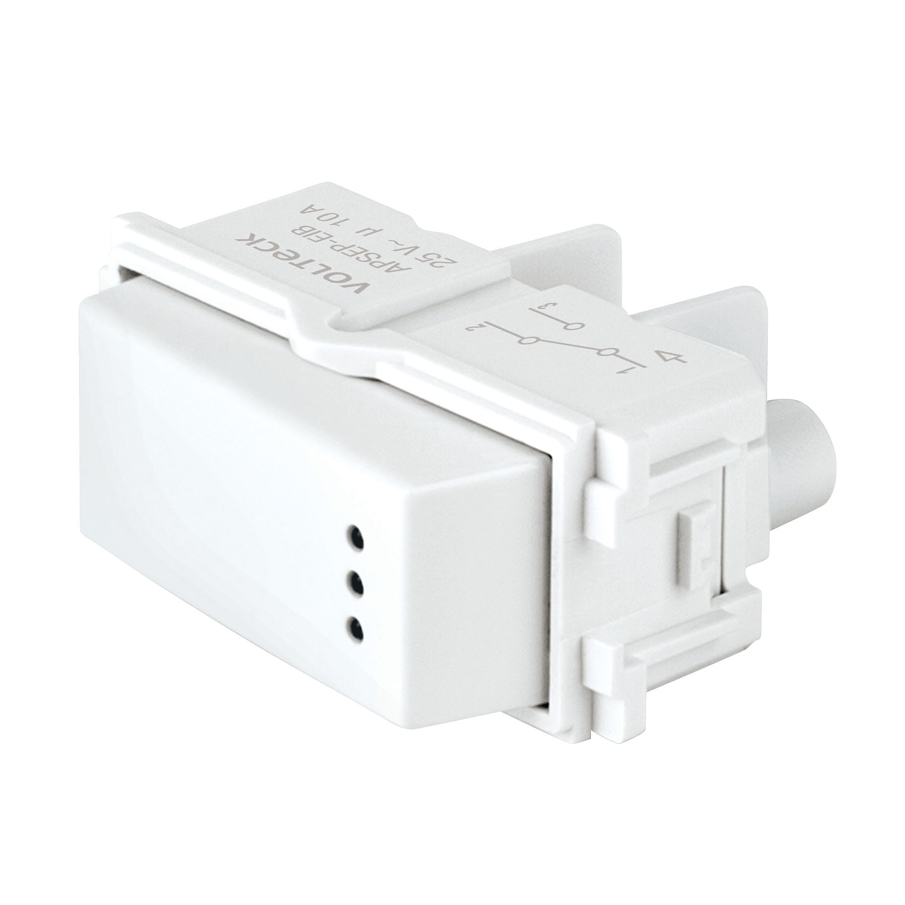 APSEP-EIB Interruptor de 3 vías con luz piloto, línea Italiana, blanco Cód:48054