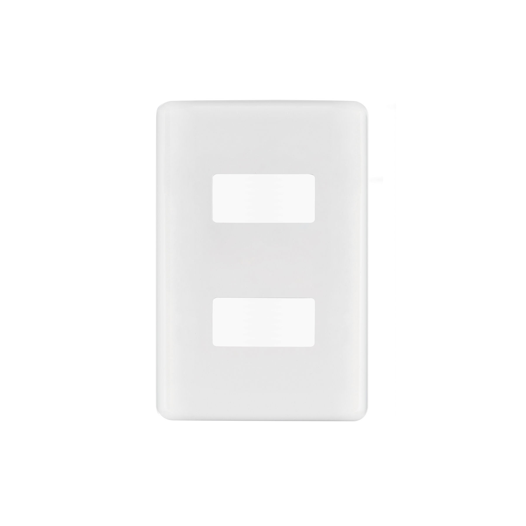 PPDO-B Placa 2 módulos de ABS, blanca, VOLTECK BASIC Código: 27223