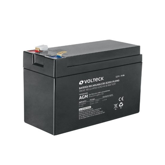 BAT-1290 Batería sellada de ácido-plomo 12 Vcc 9 Ah, VOLTECK Código: 45344