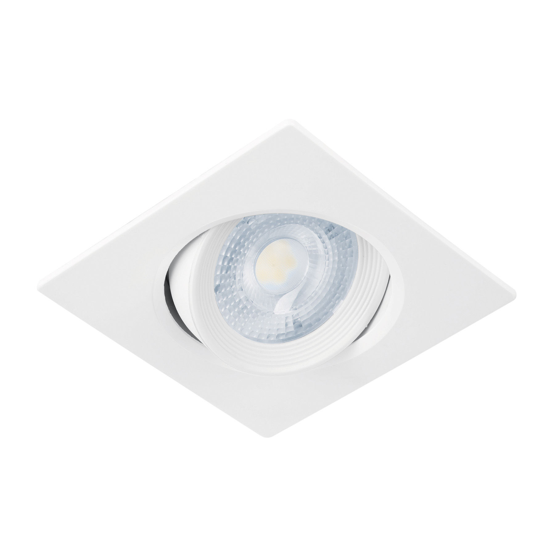 EMP-106L Luminario LED empotrable 5W 6500K, cuadrado, blanco, VOLTECK Cód: 46947