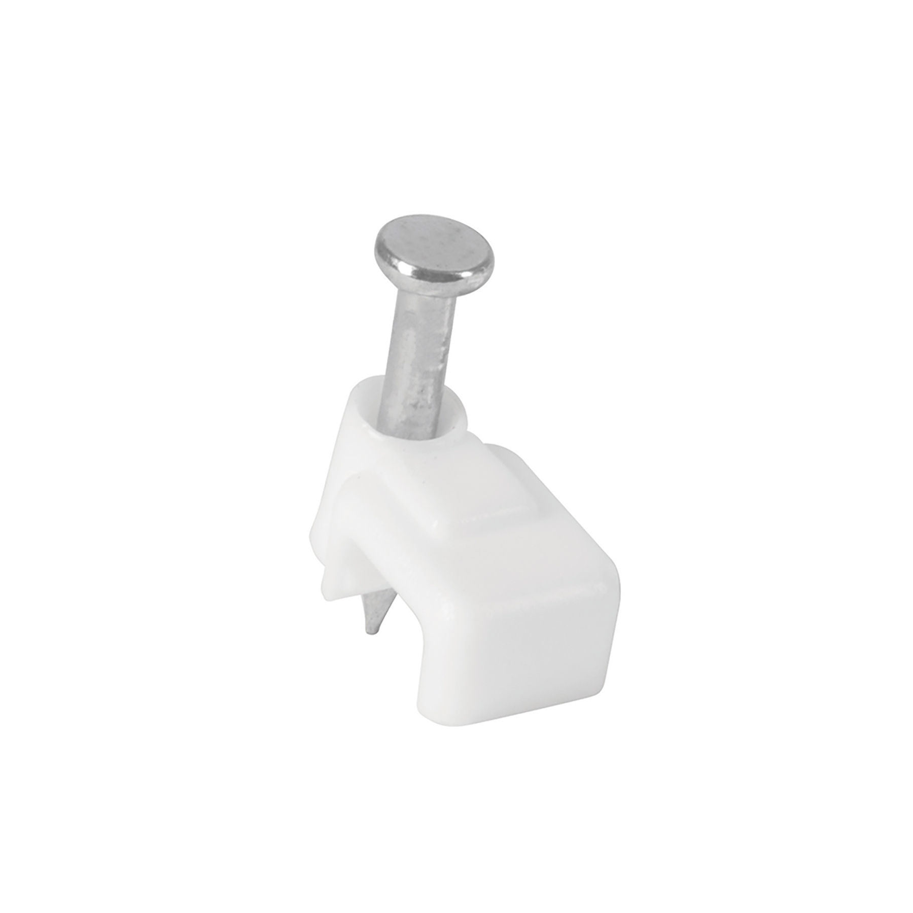 GPL-5B Bolsa con 20 grapas blancas de 3 x 6 mm para cable plano Código: 48277