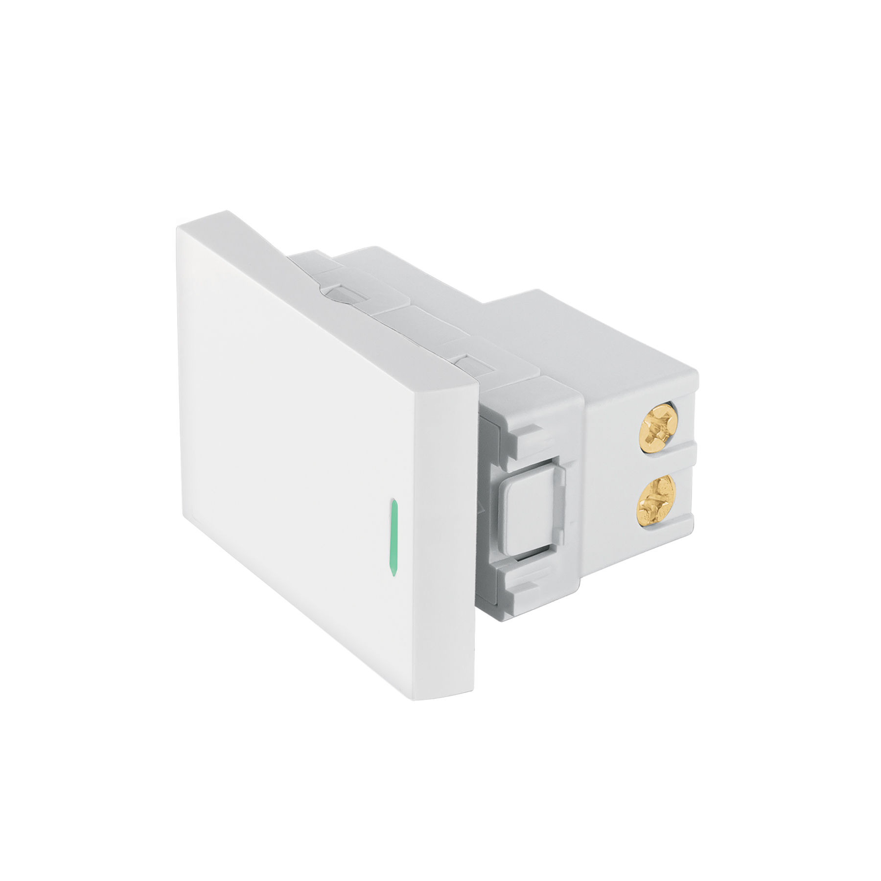 APSE15-LB Interruptor sencillo blanco de 1.5 módulos, línea Lisboa Código: 47941