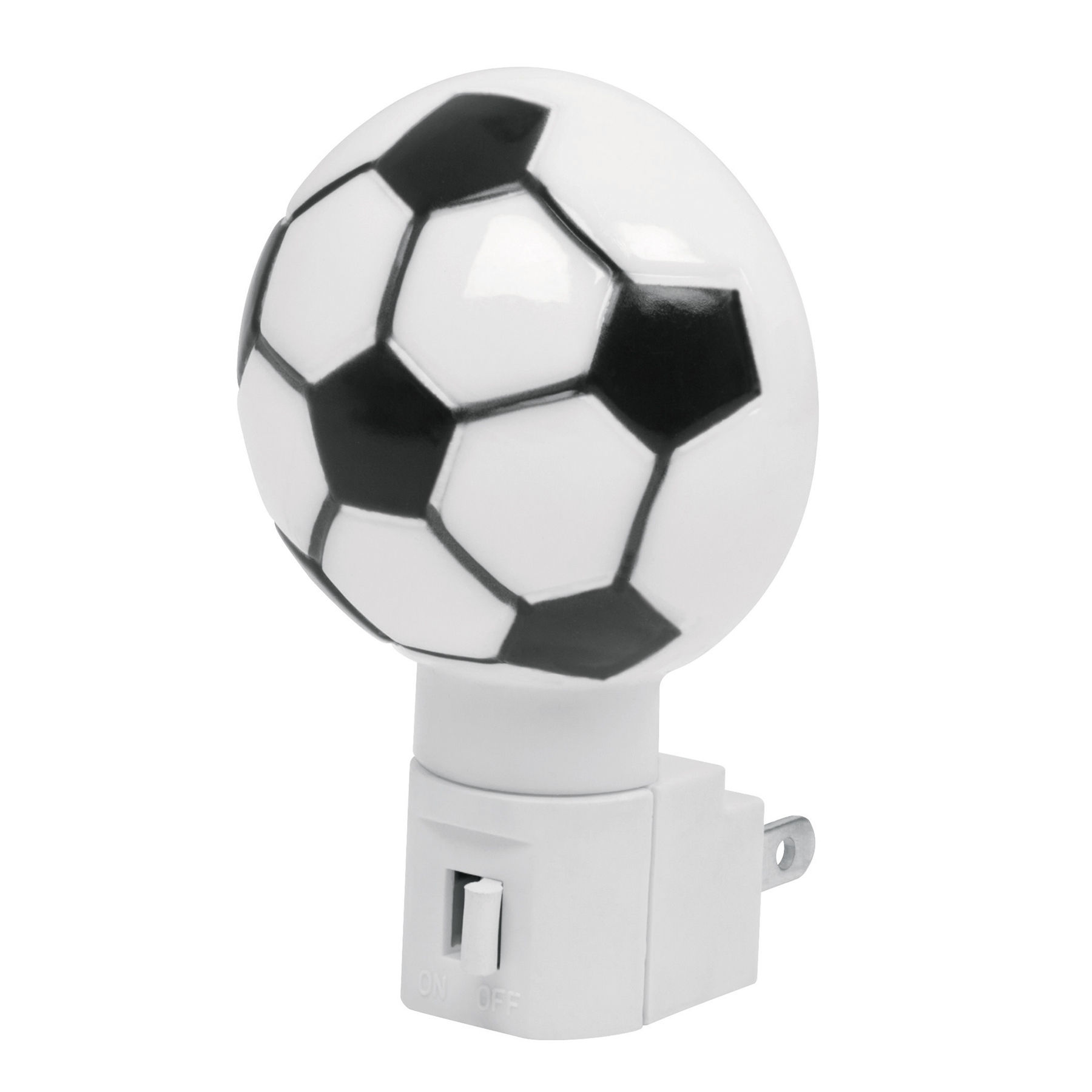 LUZ-04 Luz de noche con lámpara E12, balón soccer, VOLTECK Código: 46133