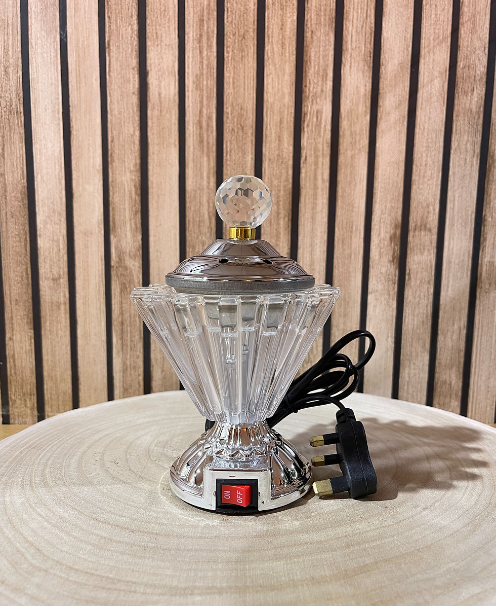 Thumbnail: Clear Glass Electric Bukhoor