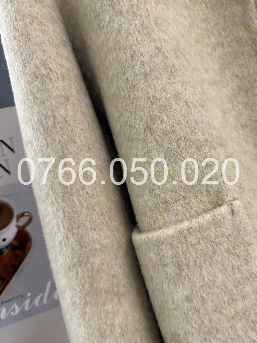 Hình thu nhỏ: Áo khoác cashmere màu kem