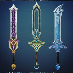 #sword #lowpoly #gamedev #fantasy #medieval #weapon #blender3d