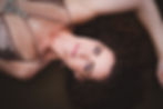Smiling happy woman laying down