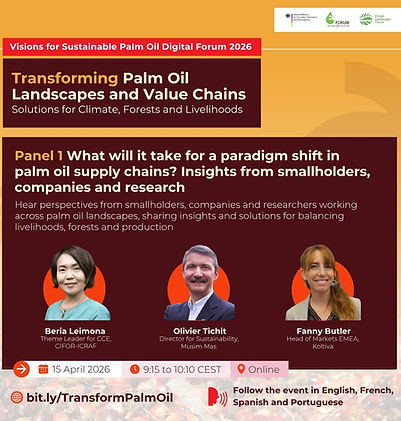Transforming Palm Oil Landscapes and Value Chains