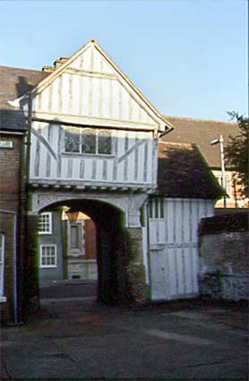 Pykenham's Gatehouse - a listed building built over an archway