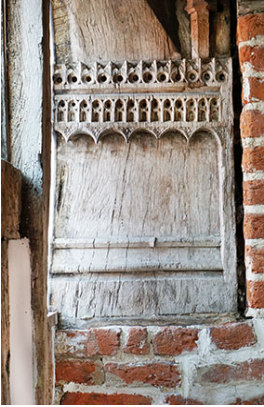 Pykenham's Gatehouse - an image showing some of the wood detail