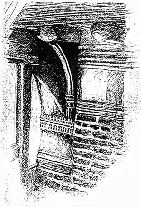 Illustration showing some of the Pykenham's Gatehouse detail