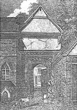 Pykenham's Gatehouse - a listed building built over an archway