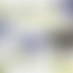 Painting of a black bird and some blue berries and green leaves on a branch with some collage work