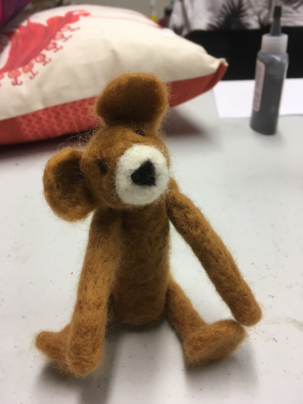 Needlefelting teddy experience