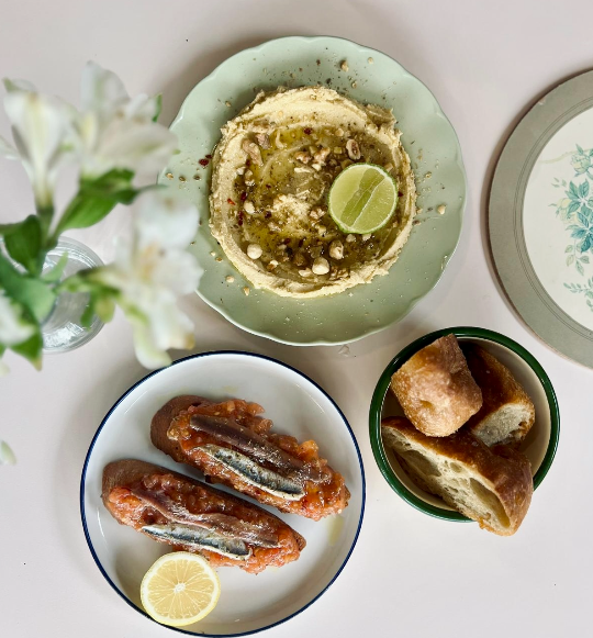 Arranged Food and Objects