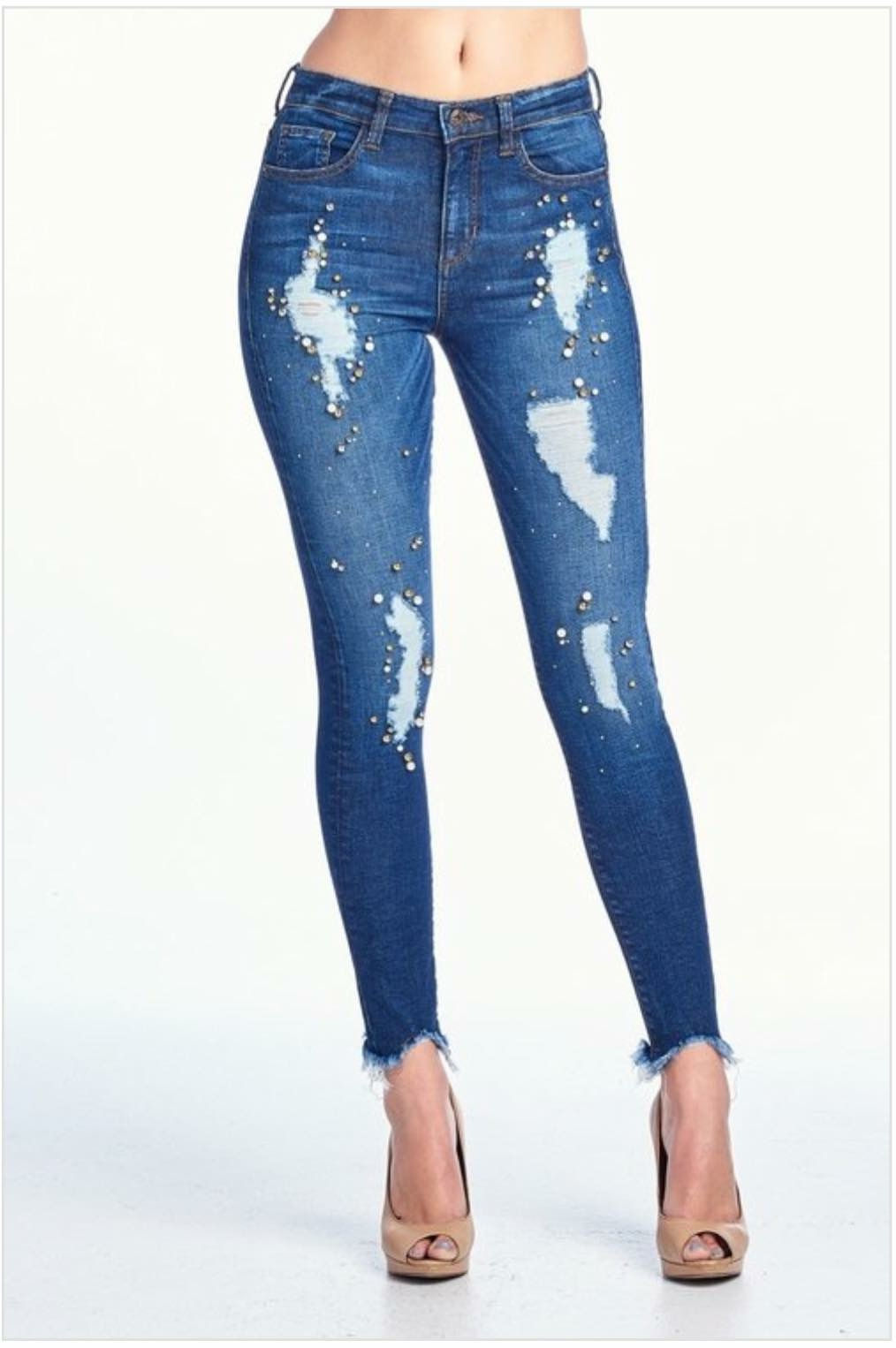Stone sneak peek jeans