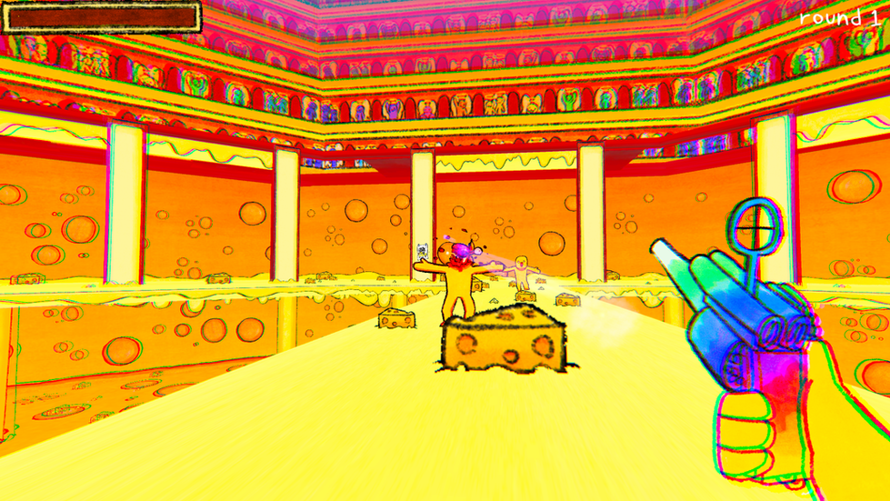 The player landing a headshot