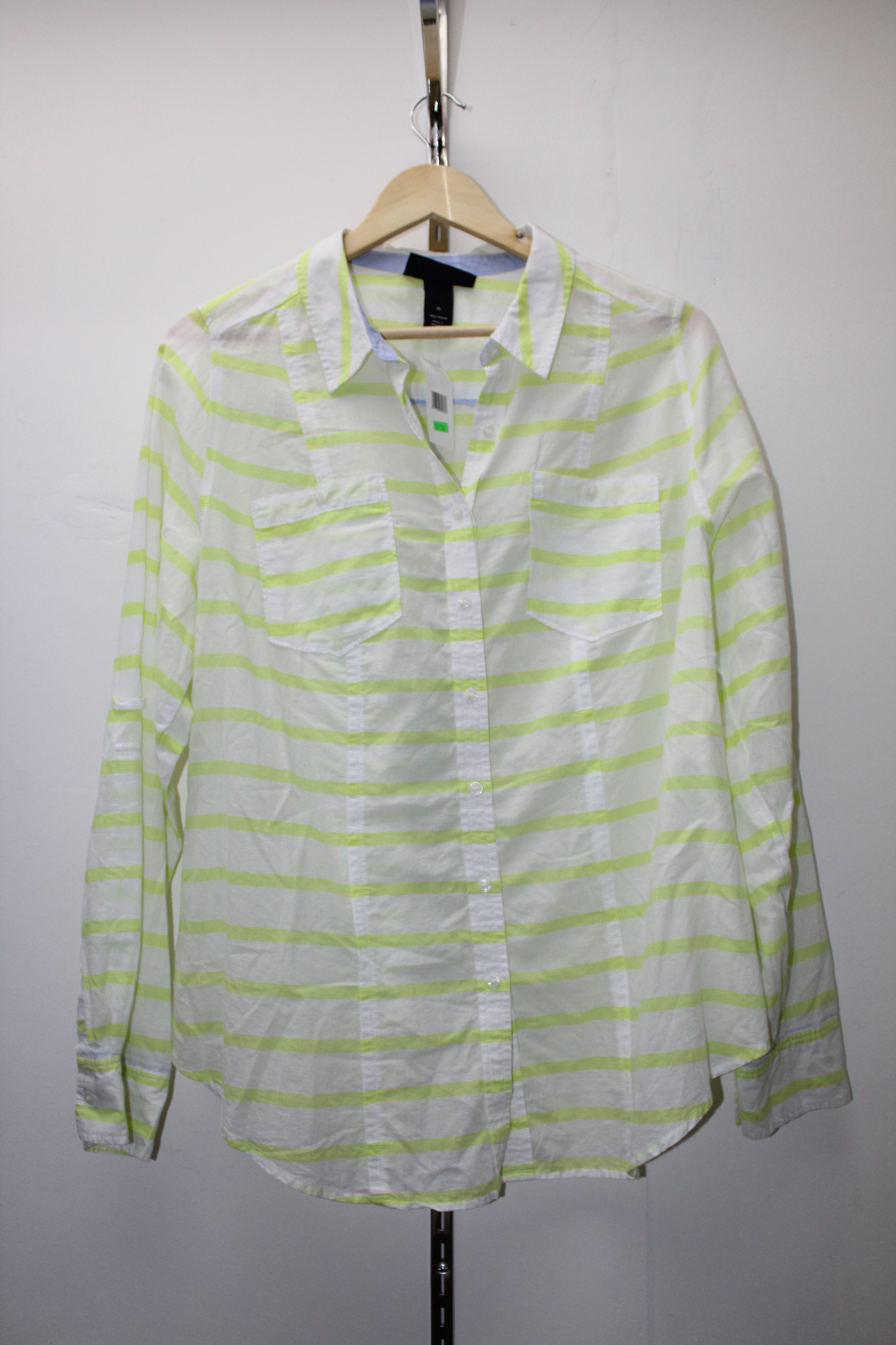 Camisa rayada blanca