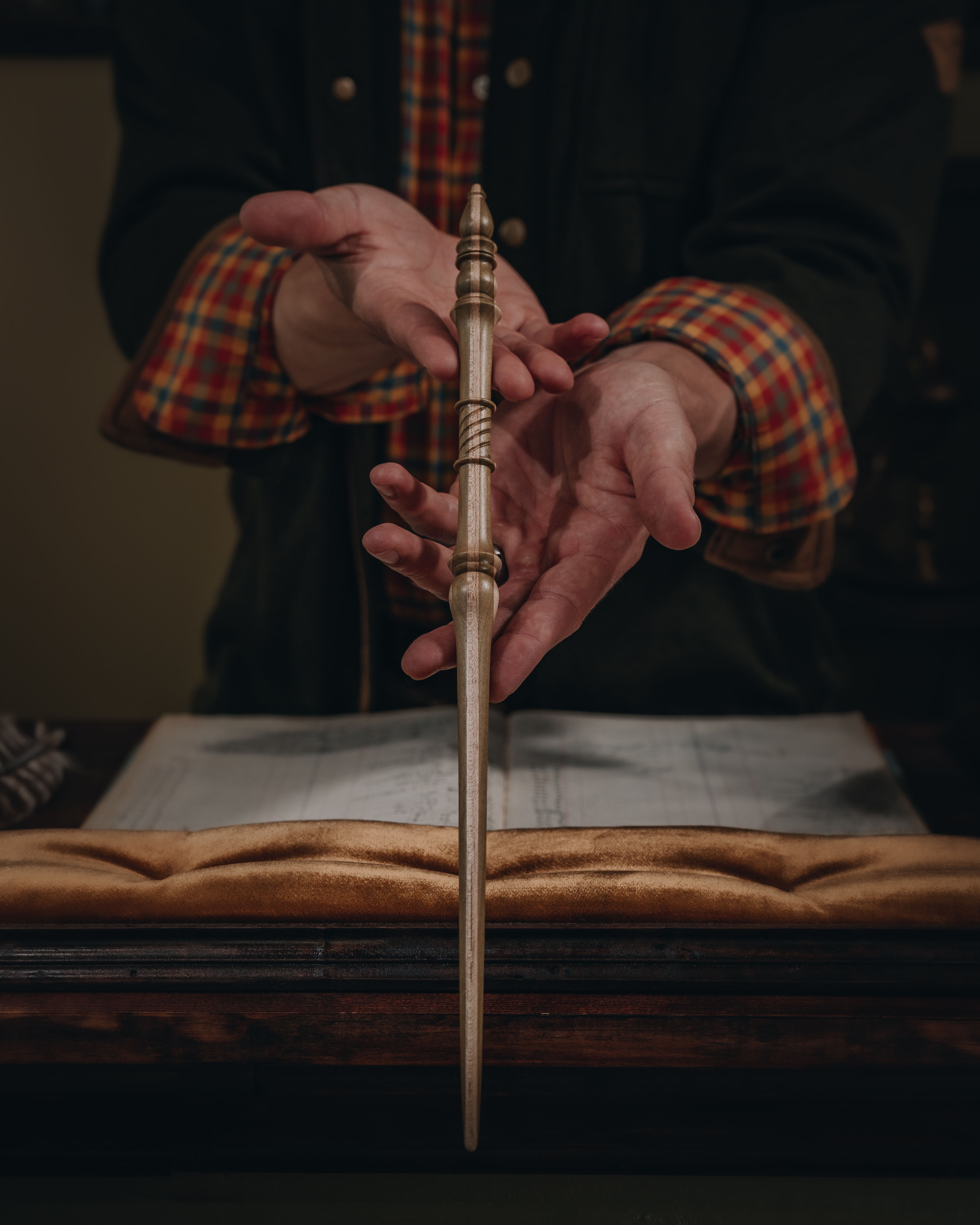 Poplar/ Curly Maple, Dragon Heartstring 14¾ IN 