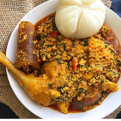 pounded yam egusi