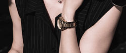 Female hand with the watch