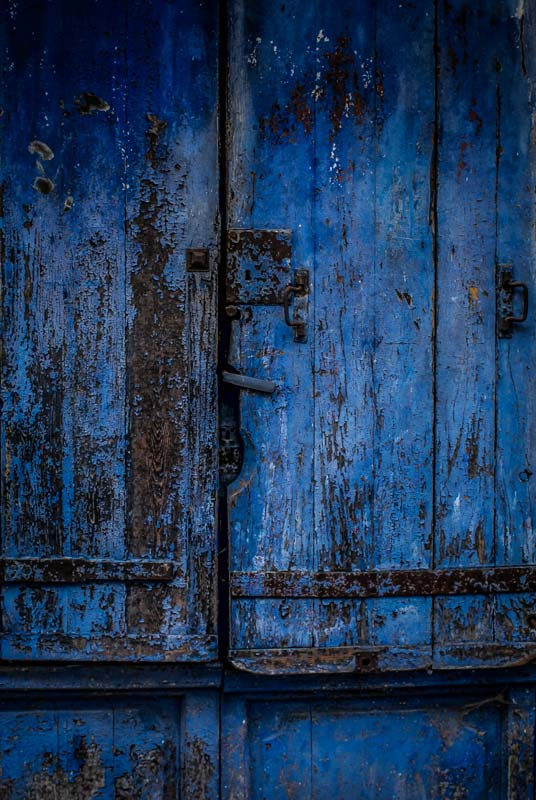 Porte bleue - Sylvie Rivière