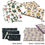 Thumbnail: Floral, Plant print reusable pouch set Washable waterproof bag Zipper bag