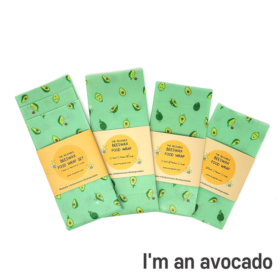 Thumbnail: Vegetable Reusable Beeswax food wraps, Washable Wax wrap paper, Zero waste