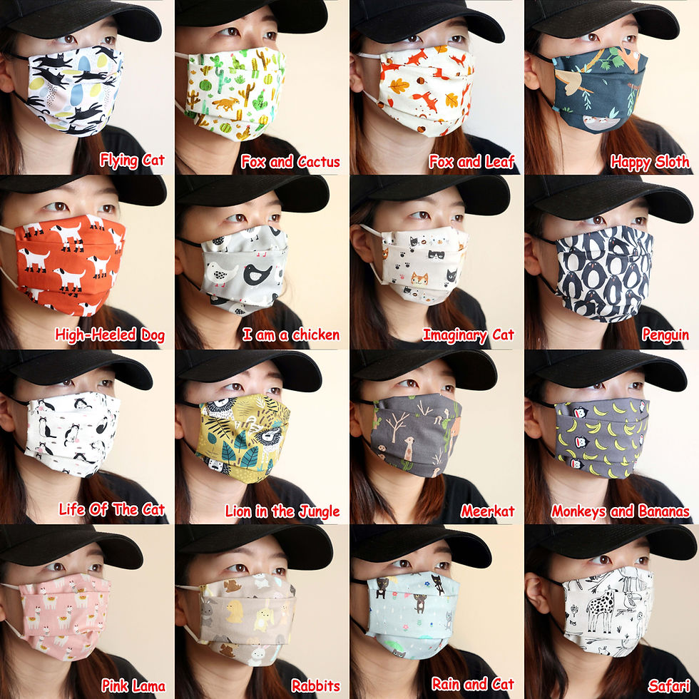 Thumbnail: 90+ Patterns, reusable face masks mask with filter pocket Washable cloth mask