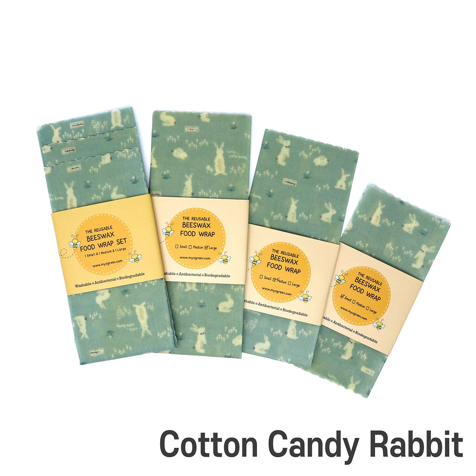 Thumbnail: Insect & Rabbit Reusable Beeswax food wraps, Washable Wax wrap paper, Zero waste