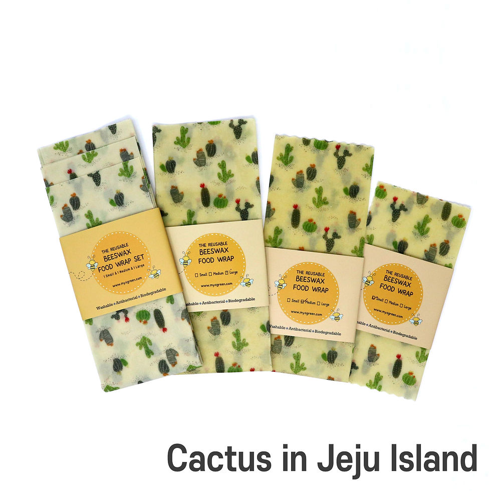Thumbnail: Floral Flower Reusable Beeswax food wraps, Washable Wax wrap paper, Zero waste