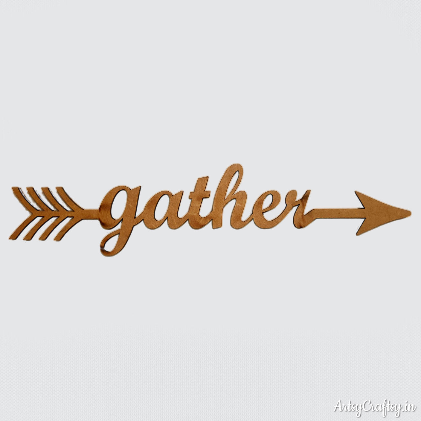 Gather Arrow Word MDF Cutout