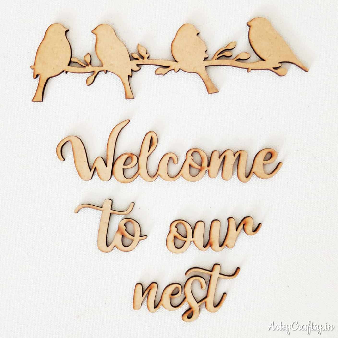 Welcome to our nest Cutout