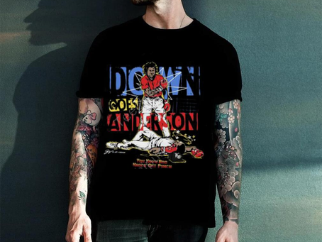 Gv Art And Design Down Goes Anderson Limited Edition Tee shirt