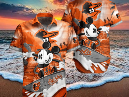 Baltimore Orioles Mickey Surfing Lover Hawaiian Shirt