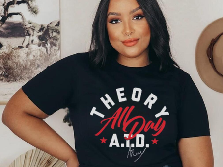 Theory a town down text signature shirt