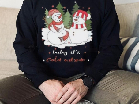 Snowman baby it’s cold outside Christmas T shirt