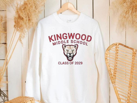 Kingwood middle school class of 2029 shirt