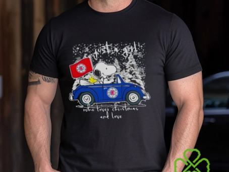 The Peanuts Snoopy And Woodstock Just A Girl Who Love Christmas And Love LA Clippers Shirt