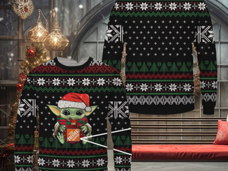 Baby Yoda Home Depot Merry Ugly Christmas Sweater Gift For Men Women