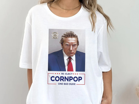 Official trump Mugshot Re Elect Cornpop One Bad Dude Tee Shirt