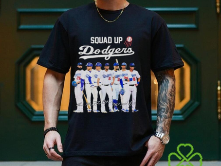 Squadd Up Los Angeles Dodgers 2023 Signatures shirt