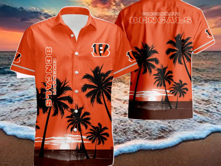Cincinnati Bengals Coconut Night Moon Summer Hawaiian Shirt